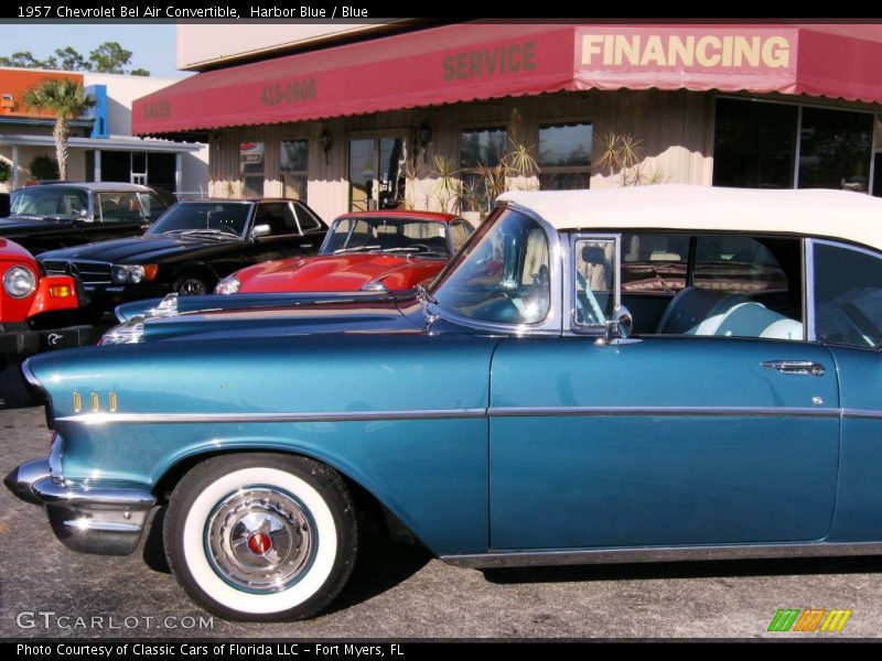 Harbor Blue / Blue 1957 Chevrolet Bel Air Convertible