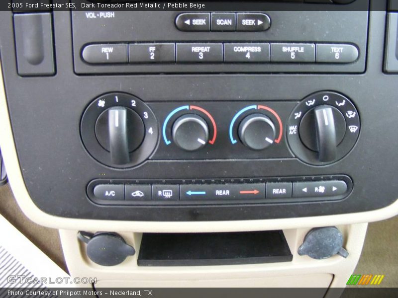 Dark Toreador Red Metallic / Pebble Beige 2005 Ford Freestar SES