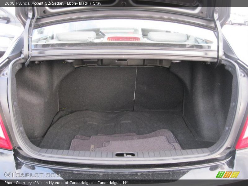 Ebony Black / Gray 2008 Hyundai Accent GLS Sedan