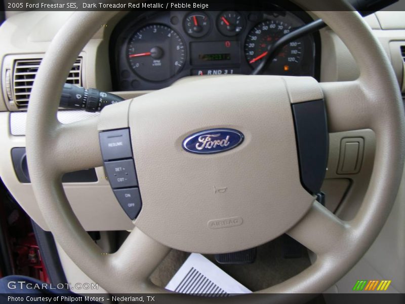 Dark Toreador Red Metallic / Pebble Beige 2005 Ford Freestar SES