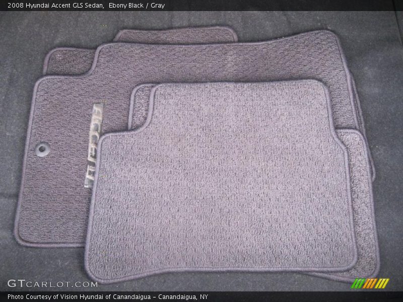 Ebony Black / Gray 2008 Hyundai Accent GLS Sedan