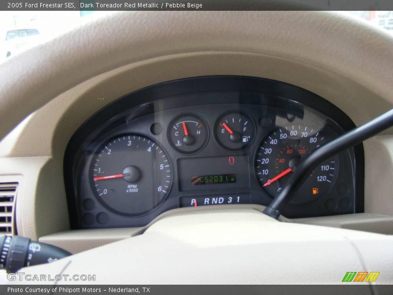 Dark Toreador Red Metallic / Pebble Beige 2005 Ford Freestar SES