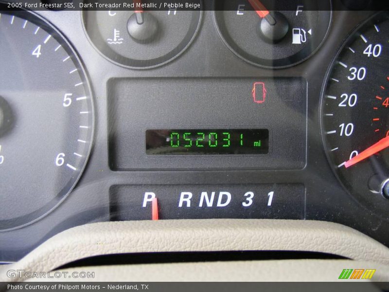 Dark Toreador Red Metallic / Pebble Beige 2005 Ford Freestar SES