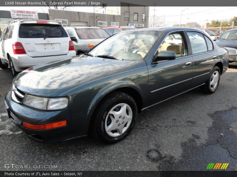 Cypress Pearl Metallic / Beige 1998 Nissan Maxima SE