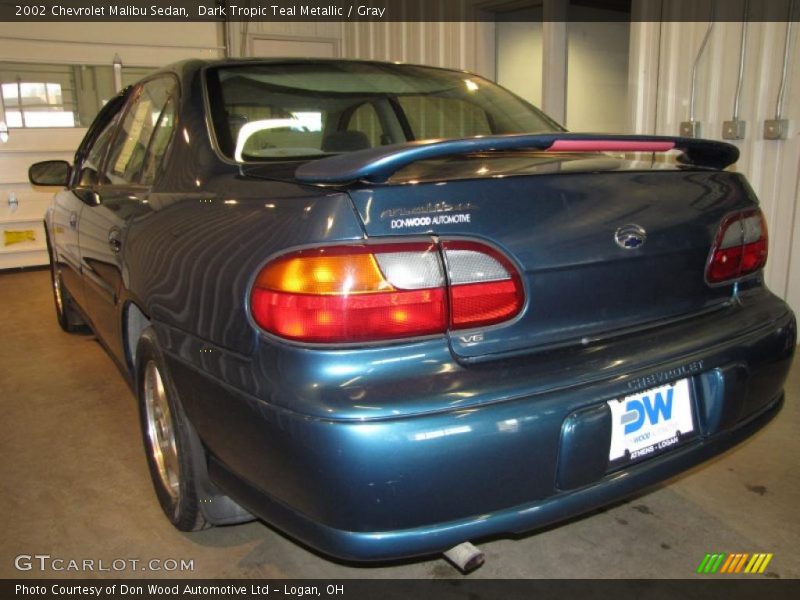 Dark Tropic Teal Metallic / Gray 2002 Chevrolet Malibu Sedan