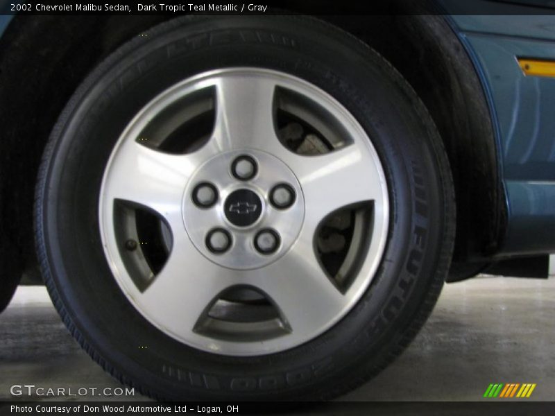 Dark Tropic Teal Metallic / Gray 2002 Chevrolet Malibu Sedan