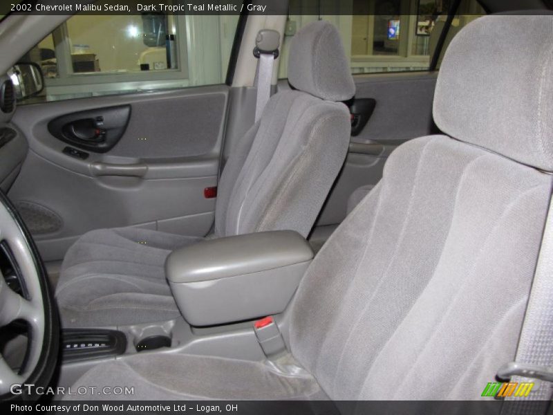 Dark Tropic Teal Metallic / Gray 2002 Chevrolet Malibu Sedan