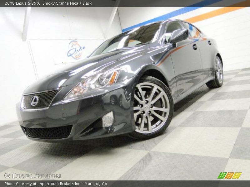 Smoky Granite Mica / Black 2008 Lexus IS 350