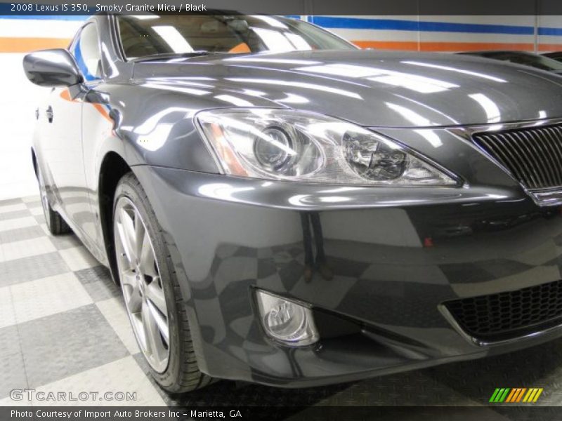 Smoky Granite Mica / Black 2008 Lexus IS 350