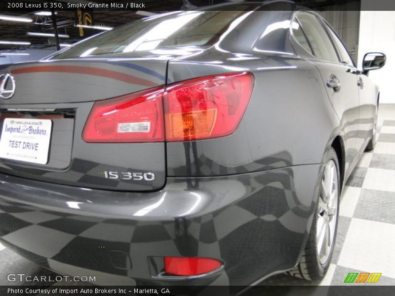 Smoky Granite Mica / Black 2008 Lexus IS 350