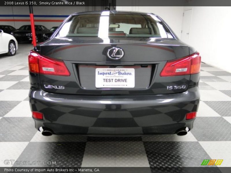 Smoky Granite Mica / Black 2008 Lexus IS 350