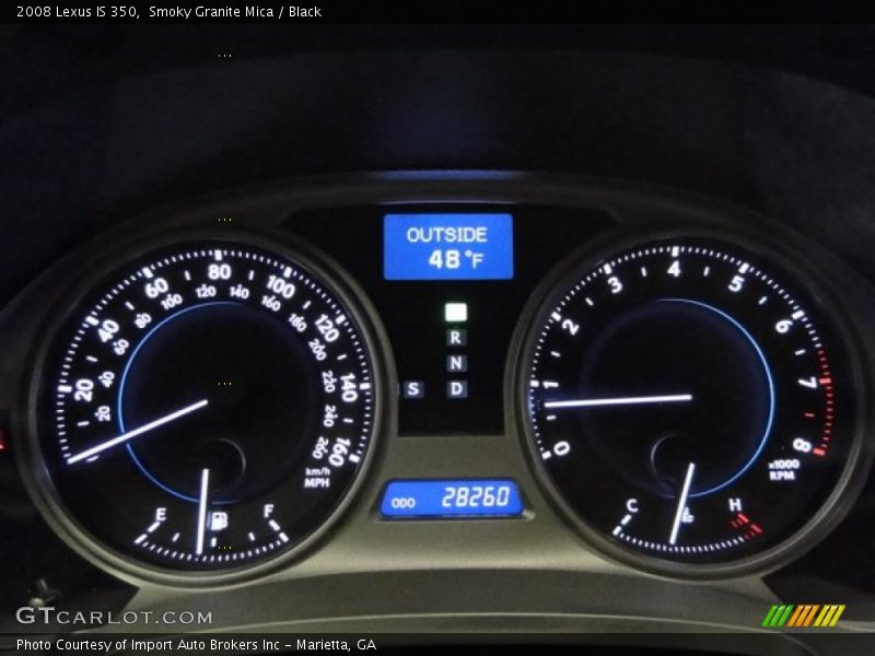  2008 IS 350 350 Gauges