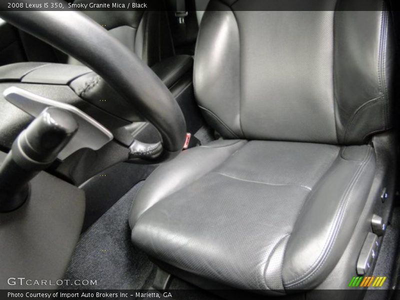Smoky Granite Mica / Black 2008 Lexus IS 350