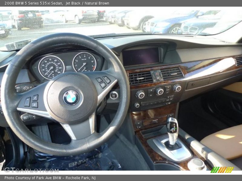 Jet Black / Natural Brown 2008 BMW 5 Series 535xi Sedan