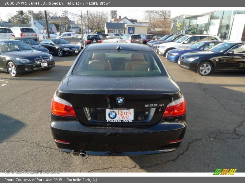 Jet Black / Natural Brown 2008 BMW 5 Series 535xi Sedan