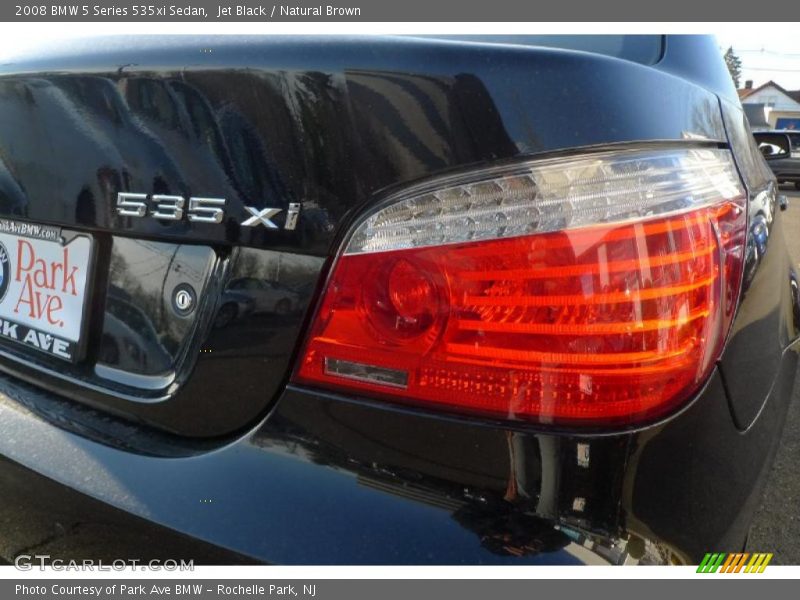 Jet Black / Natural Brown 2008 BMW 5 Series 535xi Sedan