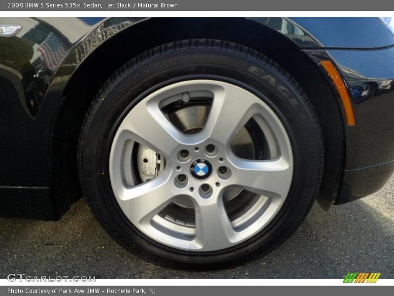 Jet Black / Natural Brown 2008 BMW 5 Series 535xi Sedan