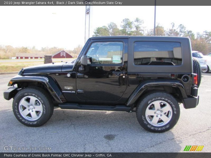 Black / Dark Slate Gray/Medium Slate Gray 2010 Jeep Wrangler Sahara 4x4
