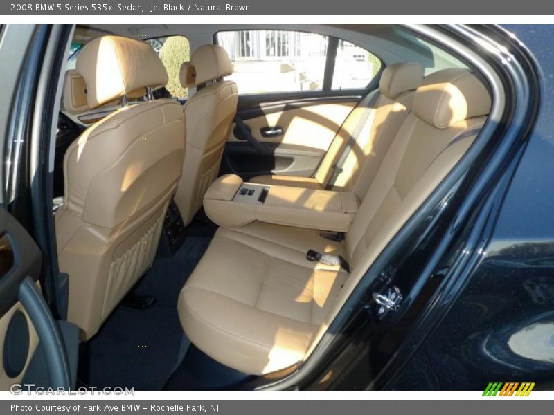 Jet Black / Natural Brown 2008 BMW 5 Series 535xi Sedan