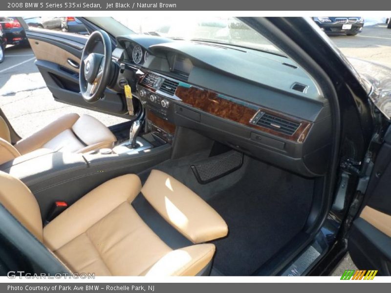 Jet Black / Natural Brown 2008 BMW 5 Series 535xi Sedan