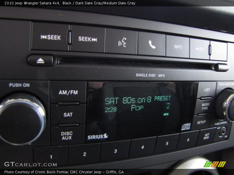 Black / Dark Slate Gray/Medium Slate Gray 2010 Jeep Wrangler Sahara 4x4
