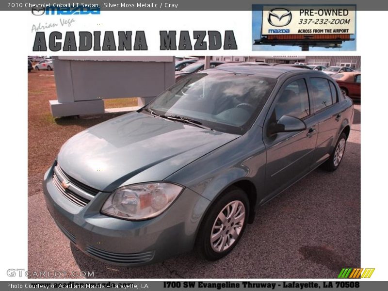 Silver Moss Metallic / Gray 2010 Chevrolet Cobalt LT Sedan