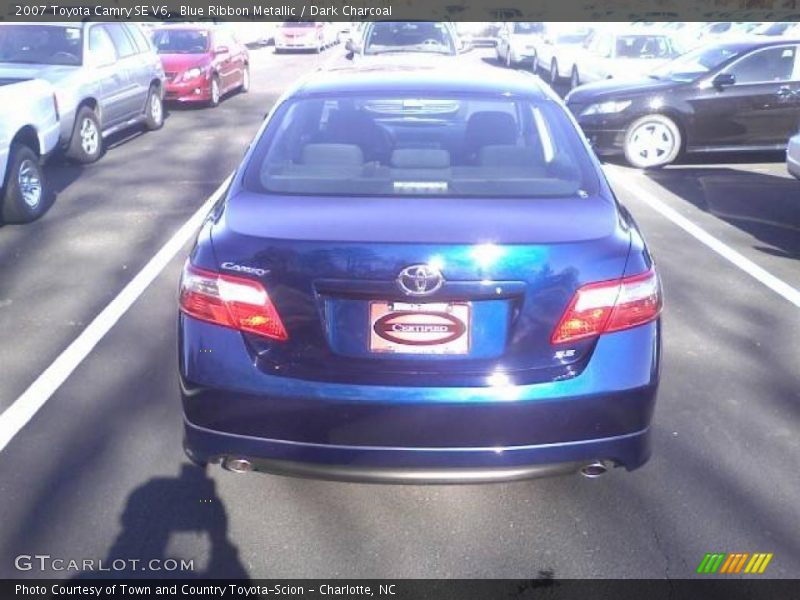 Blue Ribbon Metallic / Dark Charcoal 2007 Toyota Camry SE V6