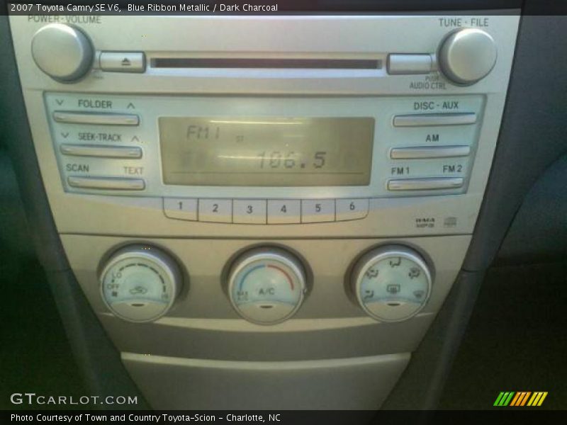 Blue Ribbon Metallic / Dark Charcoal 2007 Toyota Camry SE V6