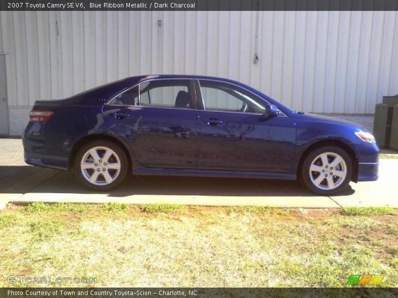 Blue Ribbon Metallic / Dark Charcoal 2007 Toyota Camry SE V6