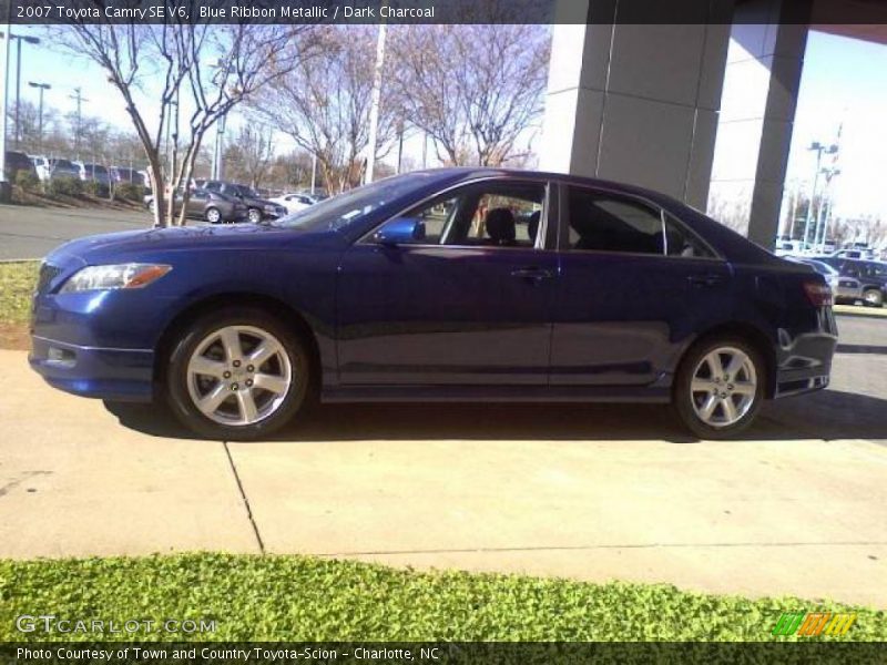 Blue Ribbon Metallic / Dark Charcoal 2007 Toyota Camry SE V6