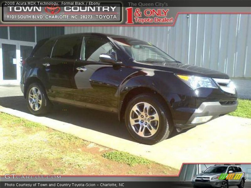 Formal Black / Ebony 2008 Acura MDX Technology