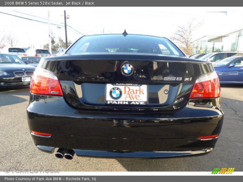 Jet Black / Black 2008 BMW 5 Series 528xi Sedan