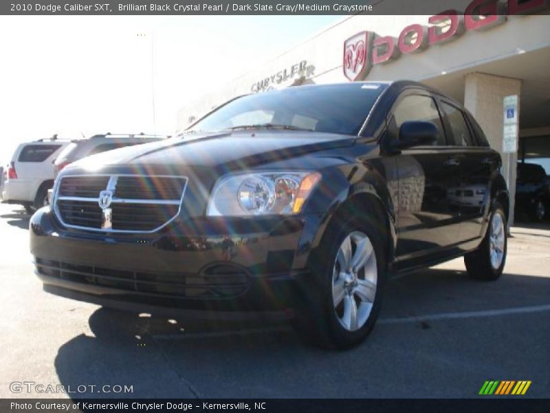 Brilliant Black Crystal Pearl / Dark Slate Gray/Medium Graystone 2010 Dodge Caliber SXT