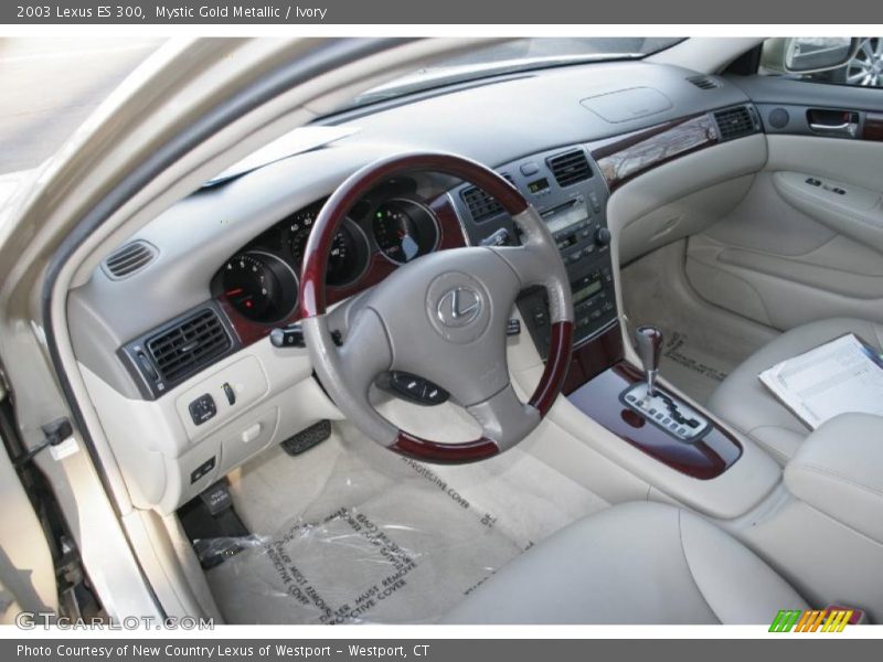 Mystic Gold Metallic / Ivory 2003 Lexus ES 300