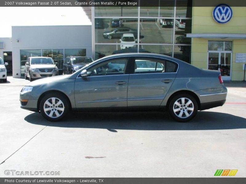 Granite Green Metallic / Pure Beige 2007 Volkswagen Passat 2.0T Sedan