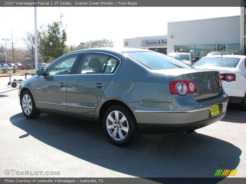 Granite Green Metallic / Pure Beige 2007 Volkswagen Passat 2.0T Sedan