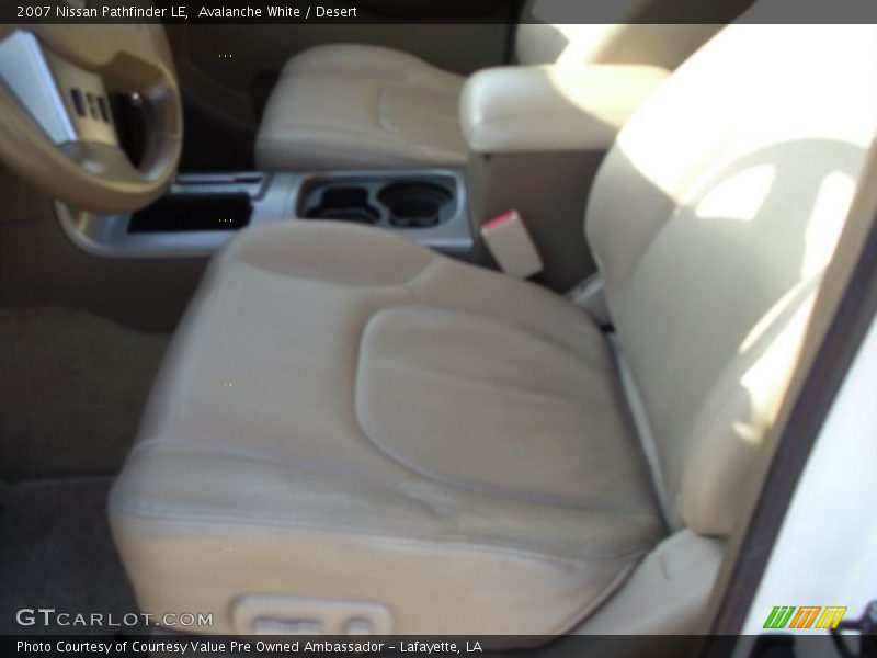 Avalanche White / Desert 2007 Nissan Pathfinder LE