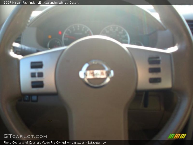 Avalanche White / Desert 2007 Nissan Pathfinder LE