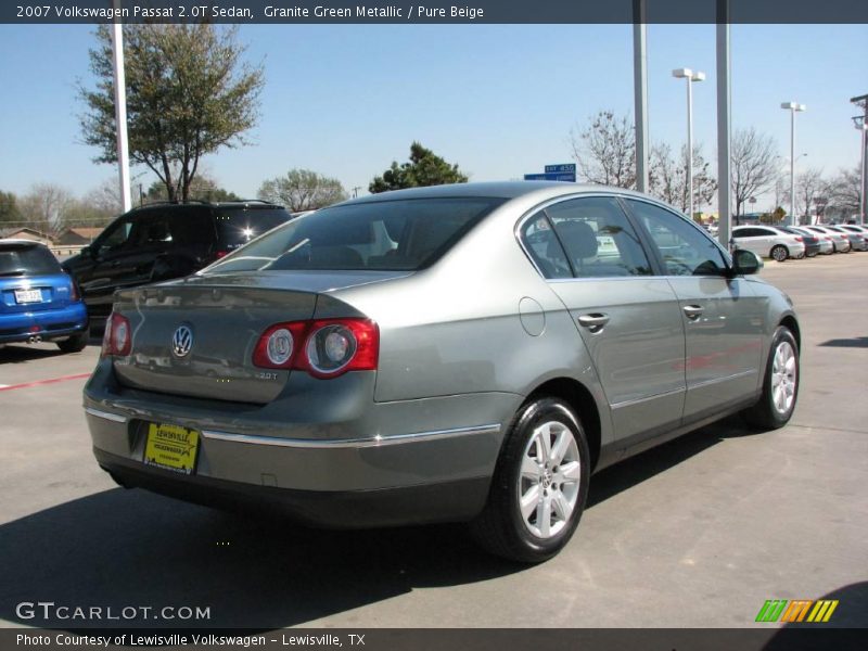 Granite Green Metallic / Pure Beige 2007 Volkswagen Passat 2.0T Sedan