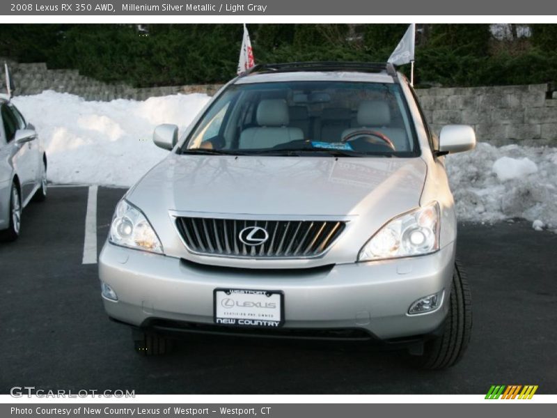 Millenium Silver Metallic / Light Gray 2008 Lexus RX 350 AWD