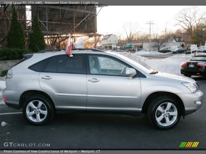 Millenium Silver Metallic / Light Gray 2008 Lexus RX 350 AWD