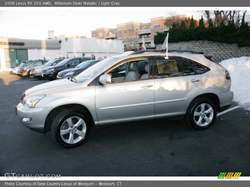 Millenium Silver Metallic / Light Gray 2008 Lexus RX 350 AWD