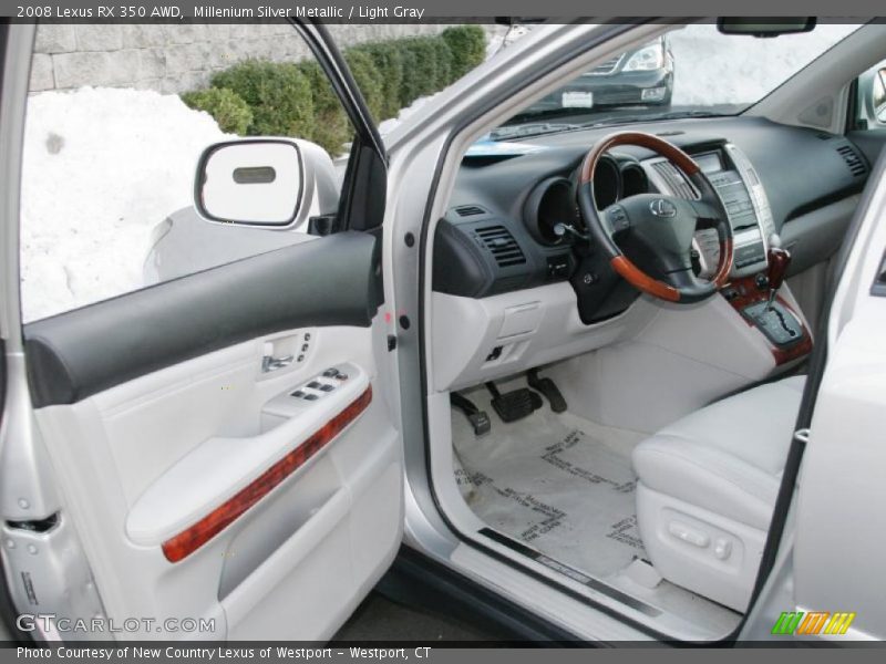 Millenium Silver Metallic / Light Gray 2008 Lexus RX 350 AWD