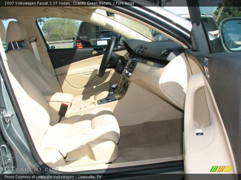 Granite Green Metallic / Pure Beige 2007 Volkswagen Passat 2.0T Sedan