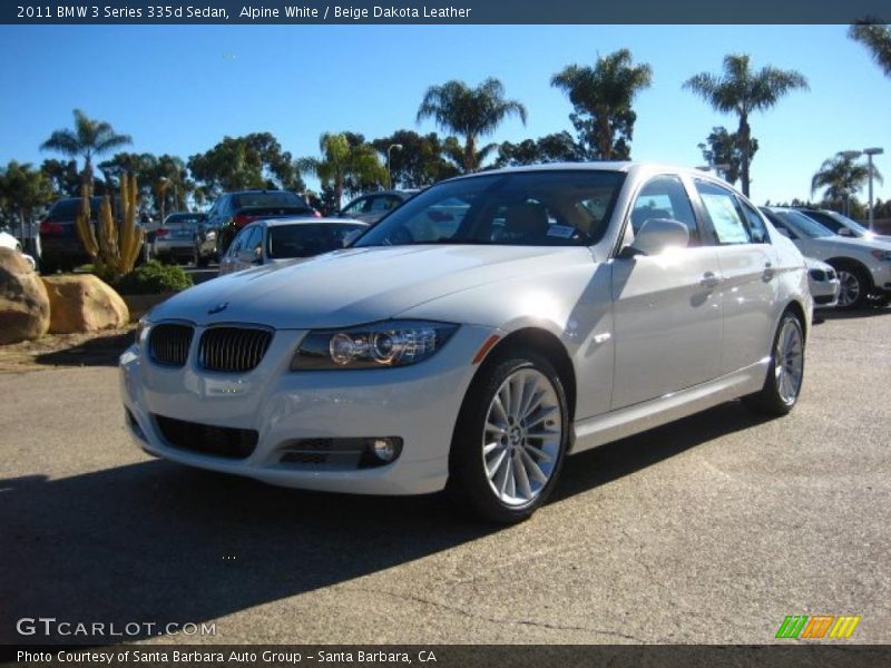 Alpine White / Beige Dakota Leather 2011 BMW 3 Series 335d Sedan