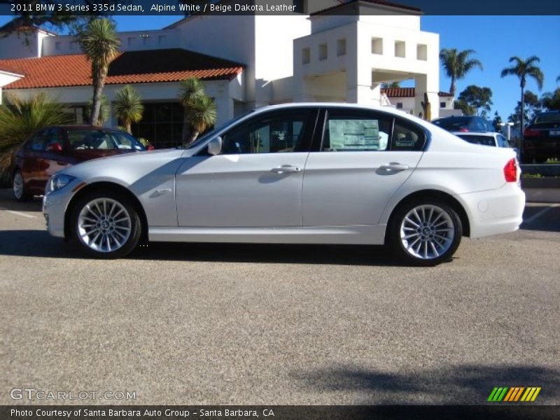 Alpine White / Beige Dakota Leather 2011 BMW 3 Series 335d Sedan