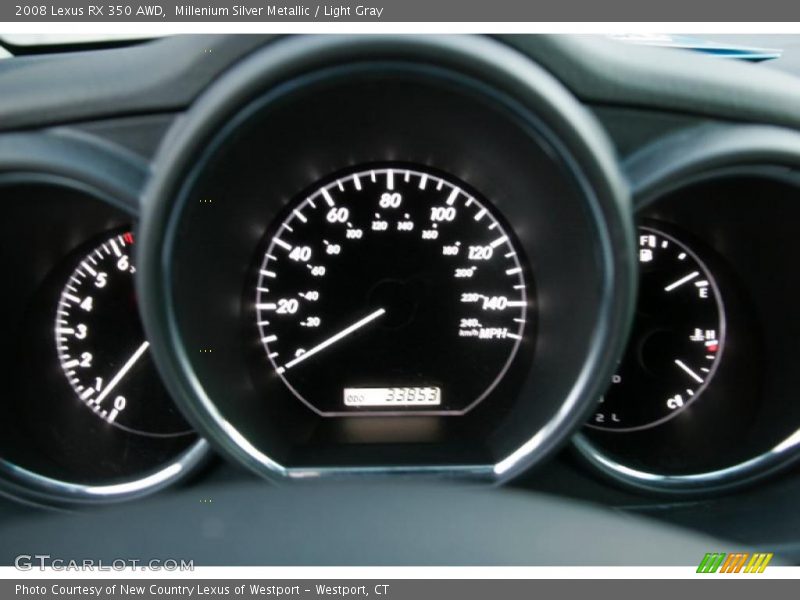 Millenium Silver Metallic / Light Gray 2008 Lexus RX 350 AWD