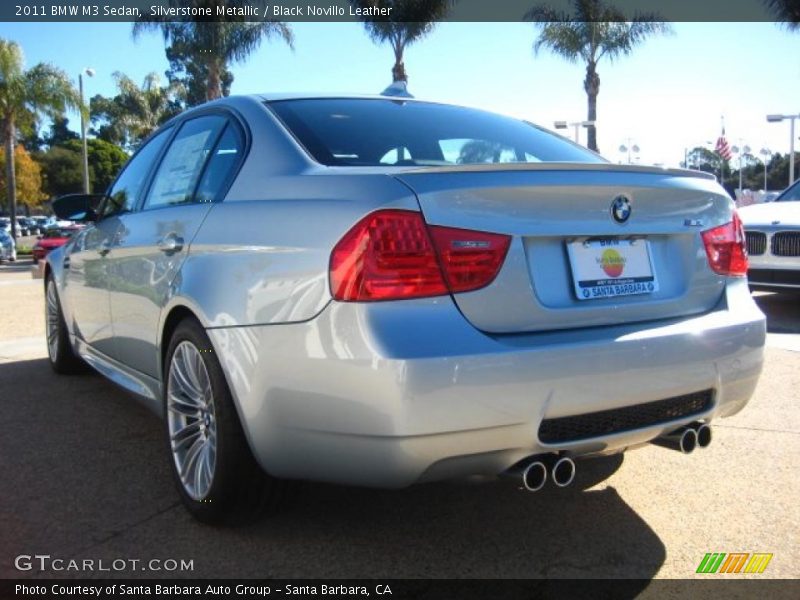 Silverstone Metallic / Black Novillo Leather 2011 BMW M3 Sedan