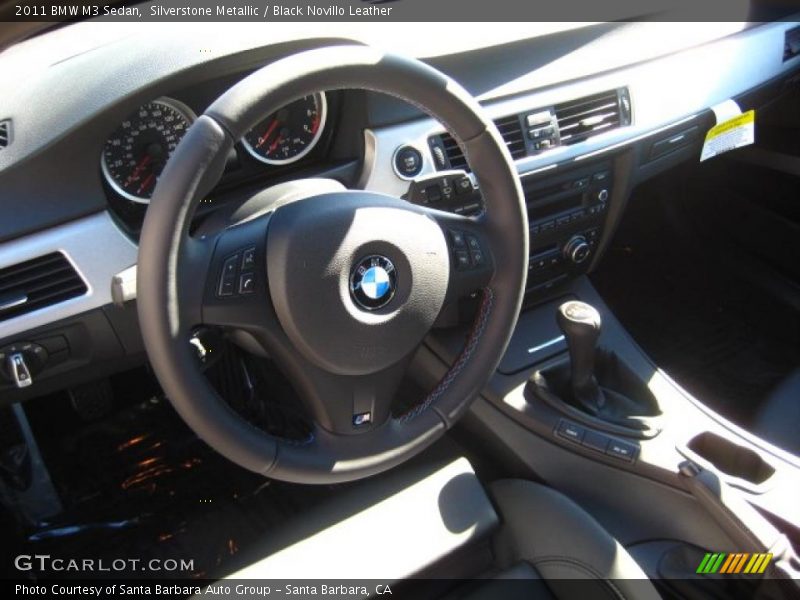 Silverstone Metallic / Black Novillo Leather 2011 BMW M3 Sedan