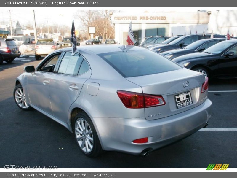 Tungsten Silver Pearl / Black 2010 Lexus IS 250 AWD